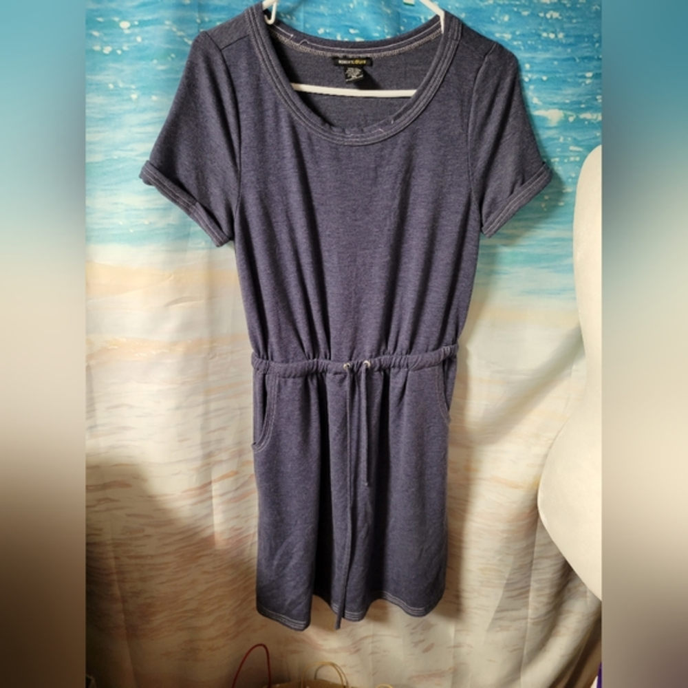 Robert Louis Ladies Size Petite‎ Medium Blue Dress